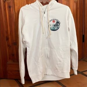 White oversized hoodie from Brandy Melville